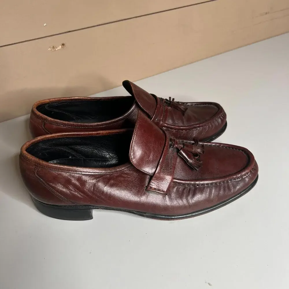 Florsheim‎ Imperial Men’s Tassel Loafers Brown Leather Dress Shoes Size 11D USA